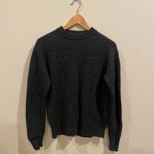 **NOT FOR SALE** Muji Japanese Minimalist Dark Grey Wool Sweater Mens XS